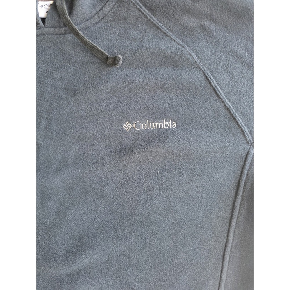 Columbia Men's Hoodie XL Black Pullover Sweatshirt Fleece Pocket Outdoor - Picture 2 of 7